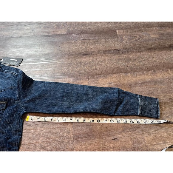 Black Island Mens Denim Button Up Size Small Long Sleeve Stretchy O3 - Picture 9 of 9